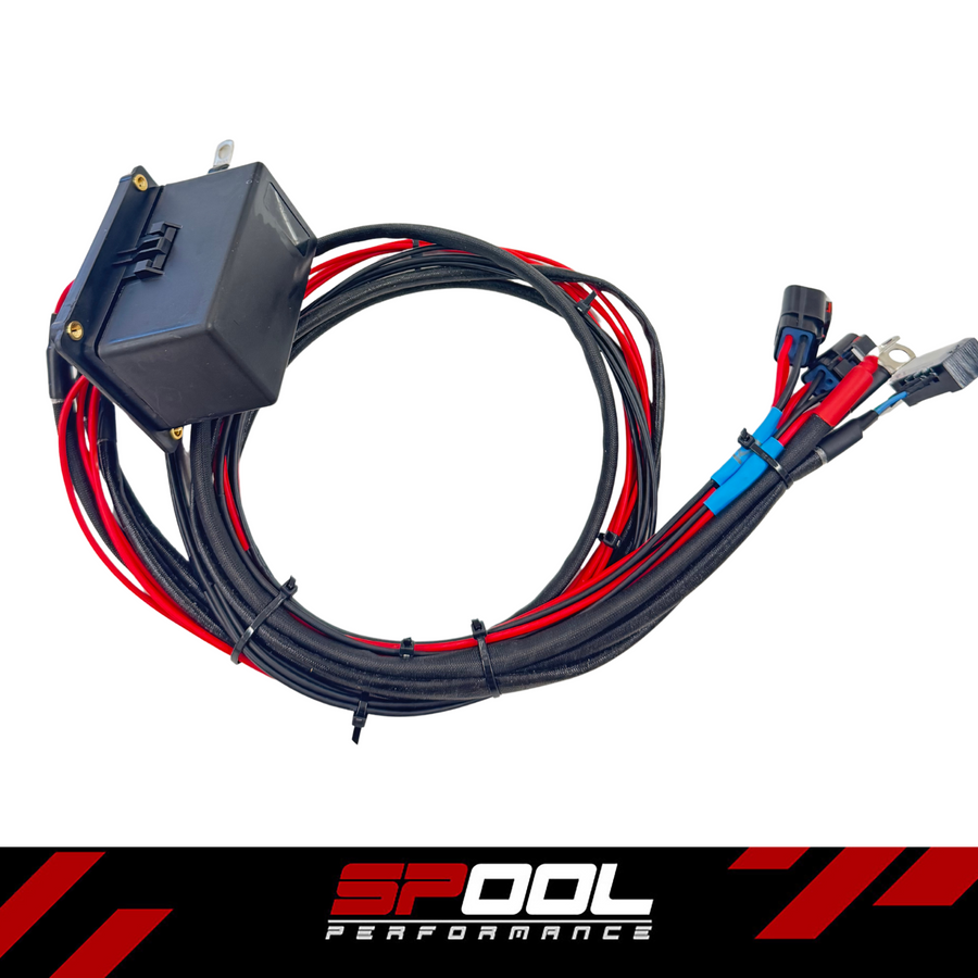 SPOOL Quad-Fuel Pump Activation Harness + Relay Box SPOOL Quad-Fuel Pump Activation Harness + Relay Box