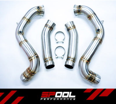 Spool AMG M177 E63 Downpipes [Upgraded Race Downpipes]