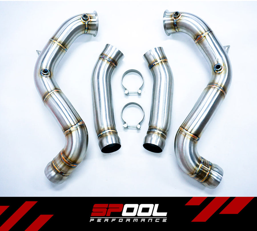 Spool AMG M177 C63 Downpipes [Upgraded Race Downpipes]
