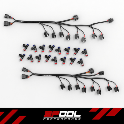 Spool Performance McLaren M840T RaceCore Injector Harness &amp; ID1050-XDS Injector Package