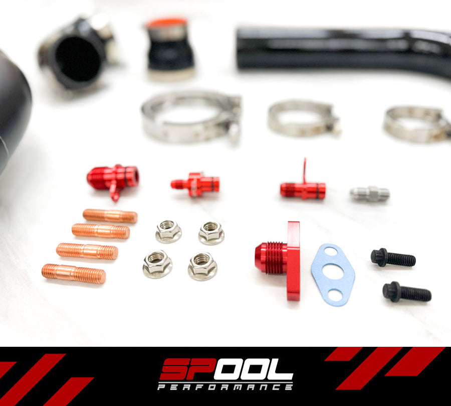 Spool Performance Billet Manifold A91 Supra 6 Port Top Mount Turbocharger Kit