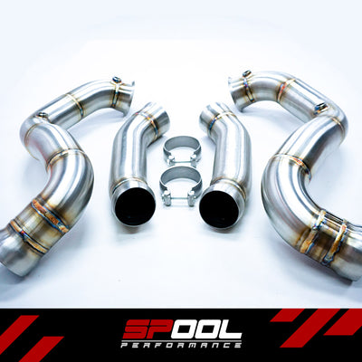Spool AMG M177 C63 Downpipes [Upgraded Race Downpipes]