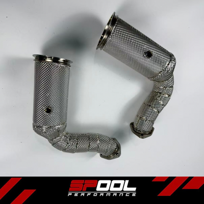 SPOOL Lamborghini URUS / Audi RSQ8 Downpipes - Catted or Race