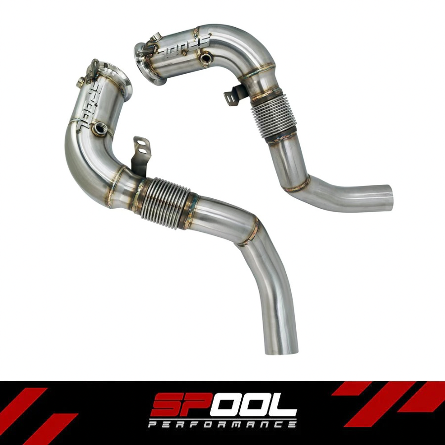 Spool Race Downpipes for V8 N63R 2017 – 2021 BMW M550i, 750i, 850i, X5 M50i, X6 M50i & X7 M50i G30 G05 G06 G07 G11 G31