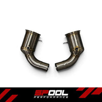 SPOOL Porsche 911 992.1 Turbo / Turbo S / Carrera Downpipes - Race or Catted