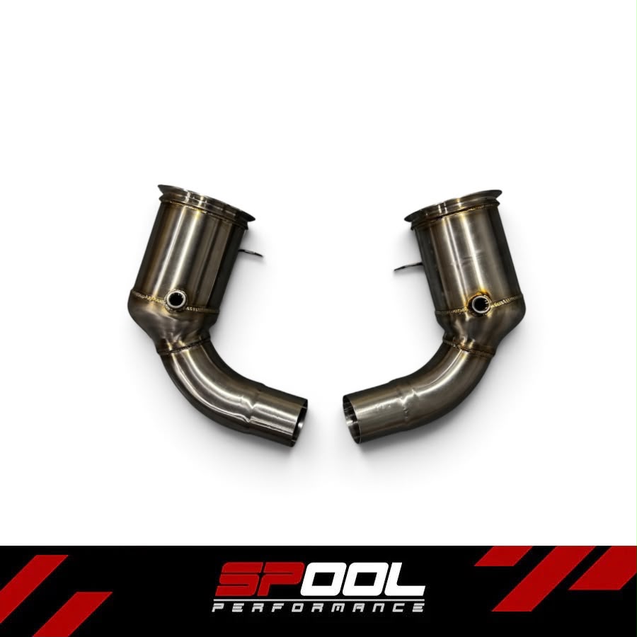 SPOOL Porsche 911 992.1 Turbo / Turbo S / Carrera Downpipes - Race or Catted