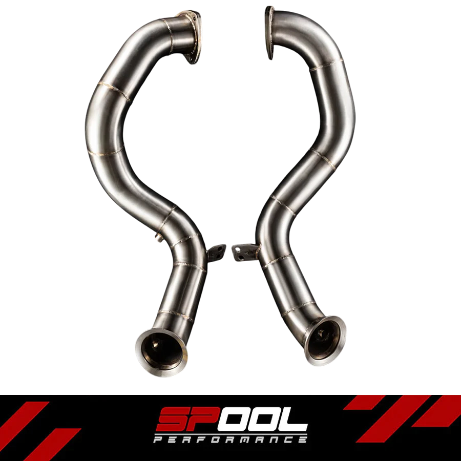 Aston Martin Vantage/AMR (M177) - Cat Spare Downpipes + Heat Protection