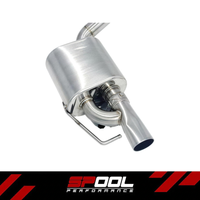 SPOOL Mercedes-AMG C43 cat-back exhaust system - full 304 stainless system with twin valved rear mufflers and slash-cut tips