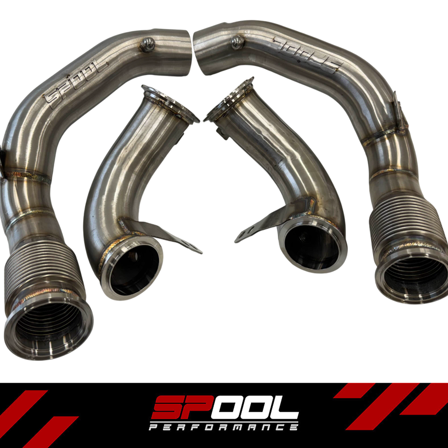 F91/F92/F93 M8 Stainless Steel Downpipe Upgrade [Race Downpipes]
