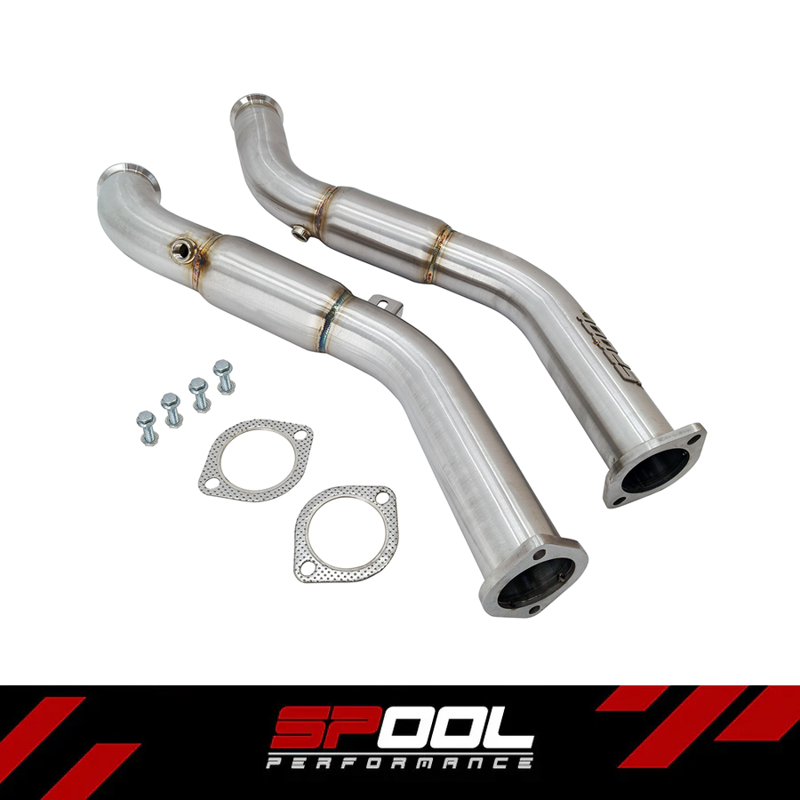 Spool VR30DTT Full Resonated Downpipes Upgrade [Race Downpipes] | Infiniti Q50 Q60 RZ34 [VR30]