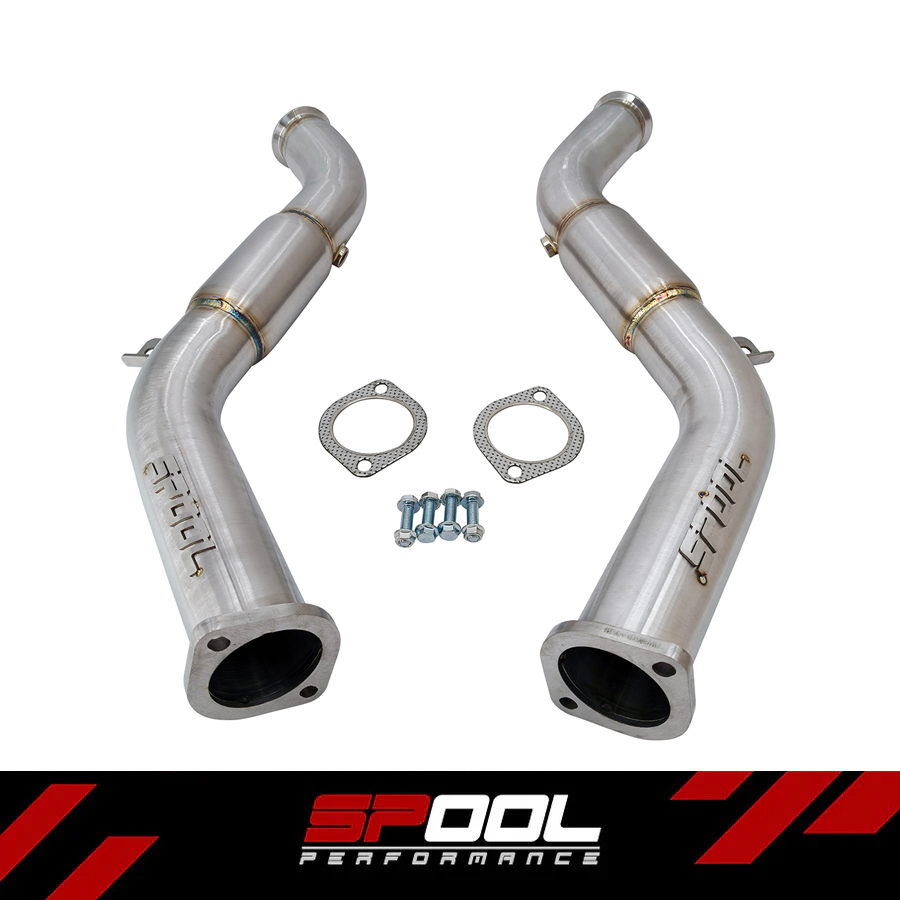 Spool VR30DTT Full Resonated Downpipes Upgrade [Race Downpipes] | Infiniti Q50 Q60 RZ34 [VR30]