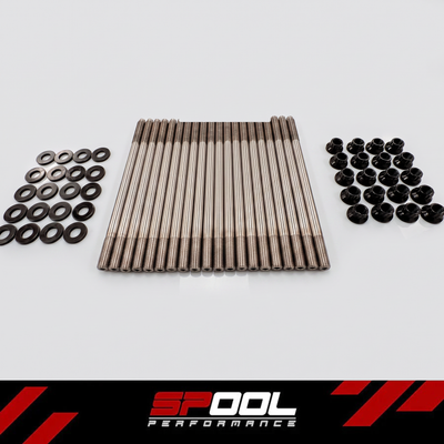 ARP 625+ M157 head stud kit - studs, 12-point nuts and washers, studio catalogue shot