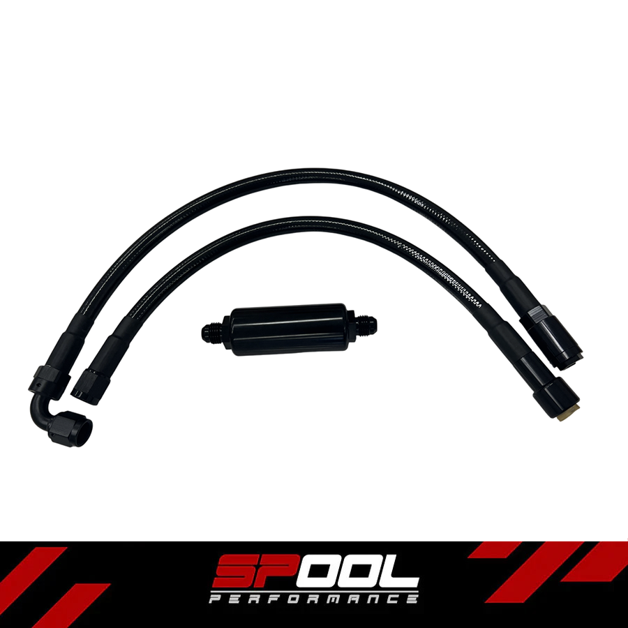 BMW [N54/N55] E9X/E8X/E6X High Performance Stainless Steel 10 Micron In-Line Filter Unit