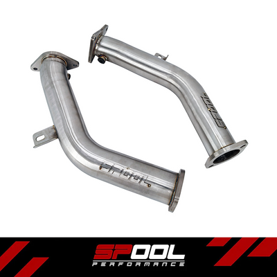 Spool 3 Inch VR30DTT Lower Downpipes Upgrade [Race Downpipes] | Infiniti Q50 Q60 RZ34 [VR30] | IN STOCK NOW!