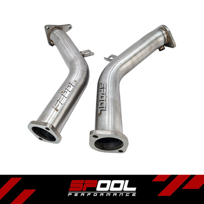 Spool 3 Inch VR30DTT Lower Downpipes Upgrade [Race Downpipes] | Infiniti Q50 Q60 RZ34 [VR30]
